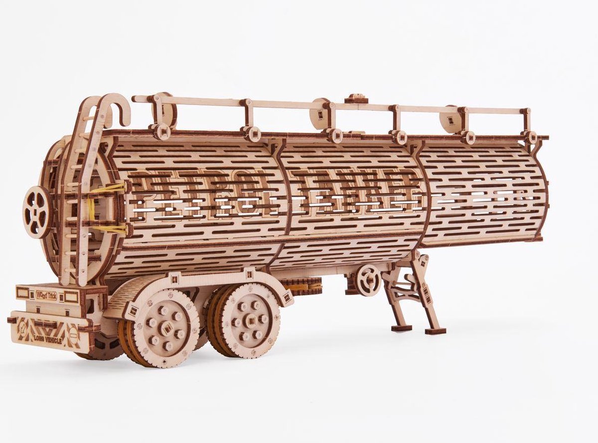 Wood Trick – Modelbouw 3D houten puzzel – ‘Tank Trailer’ (WDTK013) – Uitbreiding op Big Rig (WDTK07)