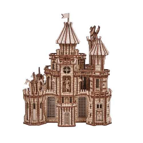 Wood Trick - Modelbouw 3D houten puzzel: "Dragon Castle" ('Drakenkasteel')