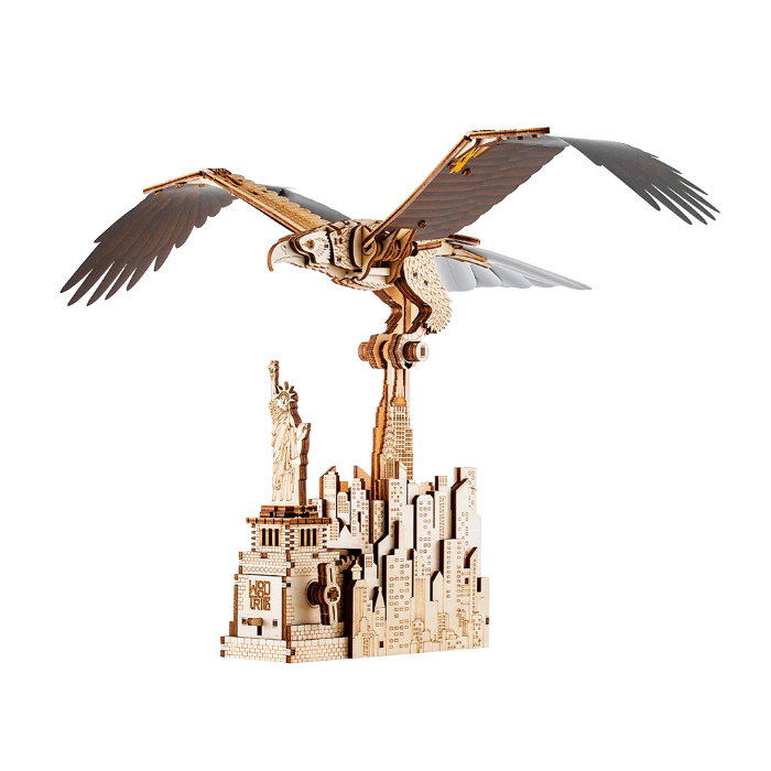 Wood Trick - Modelbouw 3D houten puzzel "Liberty Eagle" ('Vrijheidsarend')