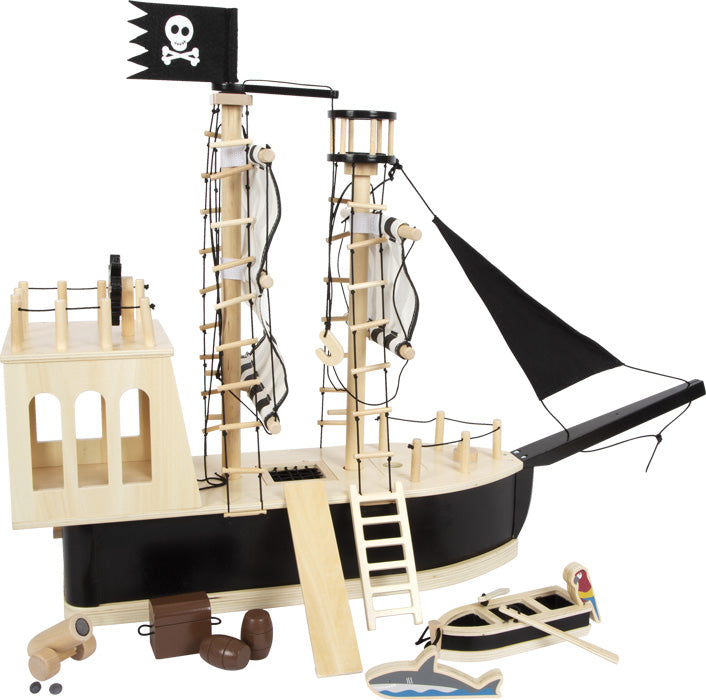 Small foot, houten 'Piratenschip' met accessoires, 77 x 18 x 58 cm