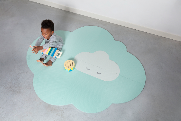 AANBIEDING! Quut Speelmat 'Head in the clouds', Large, Groen/Minty Green (145 x 175 cm)