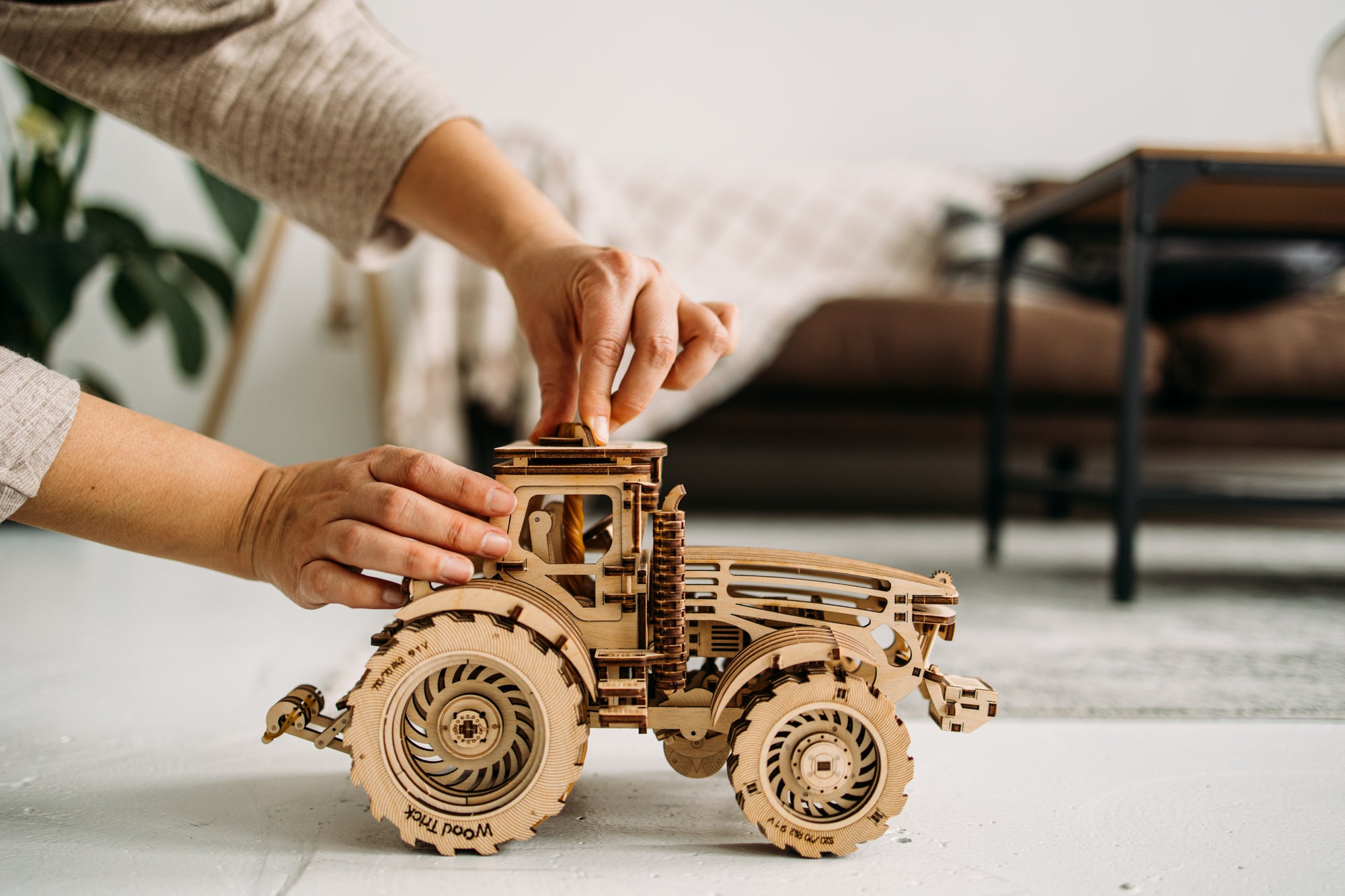 Wood Trick – Modelbouw 3D houten puzzel – "Tractor"