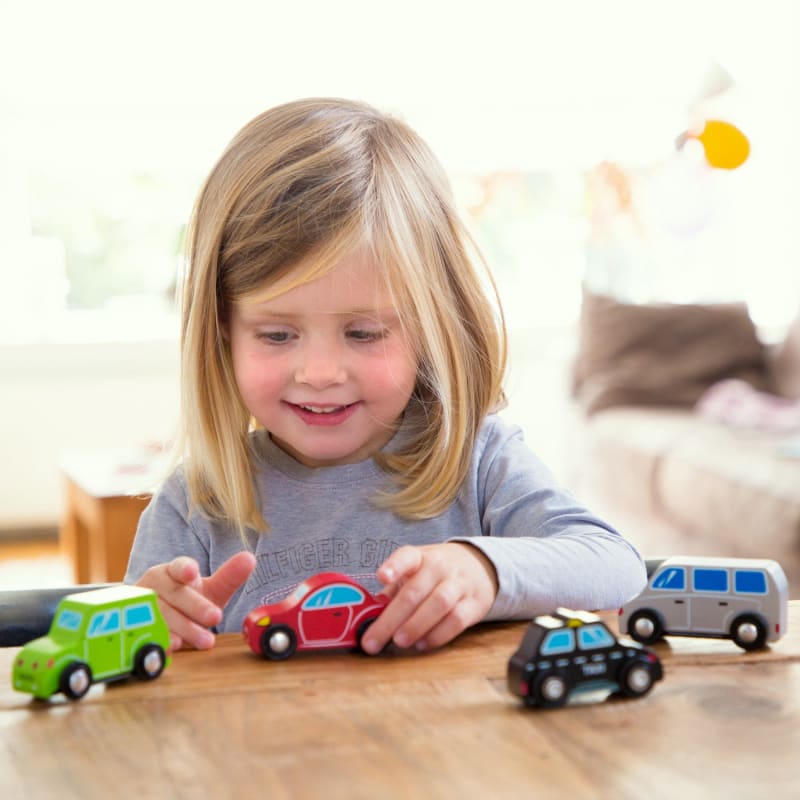 Autootjes Set 4-delig - Personenauto’s Toys