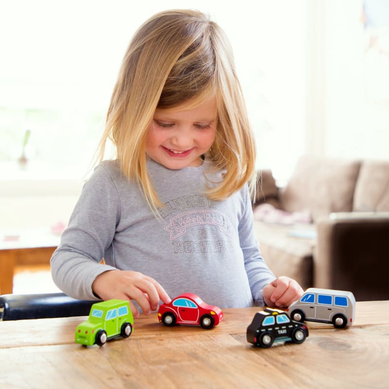 Autootjes Set 4-delig - Personenauto’s Toys