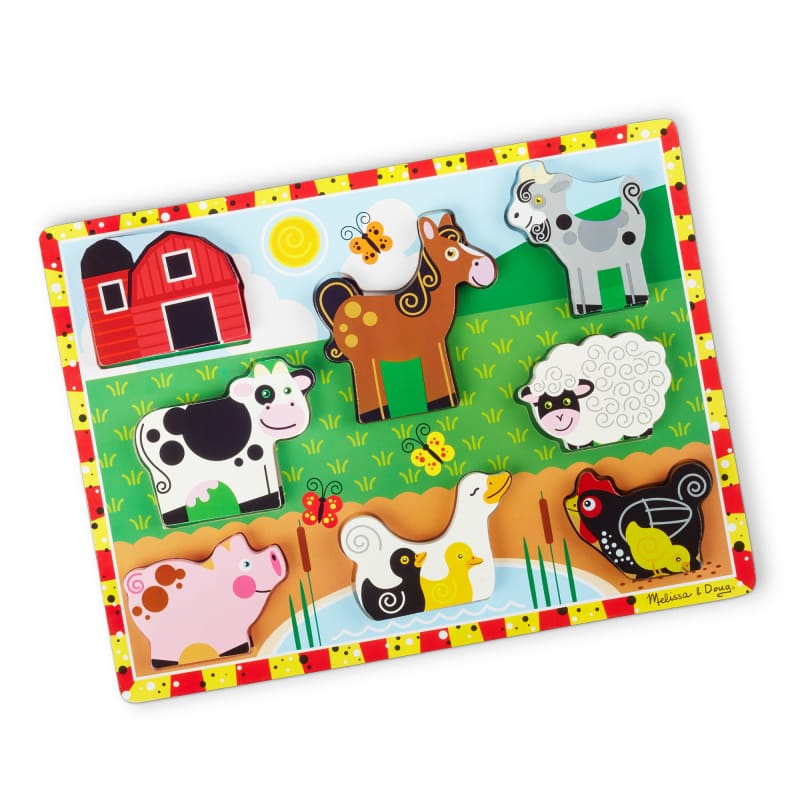 Puzzel Hout Extra Dik - Boerderij Dieren toys > Houten speelgoed > 